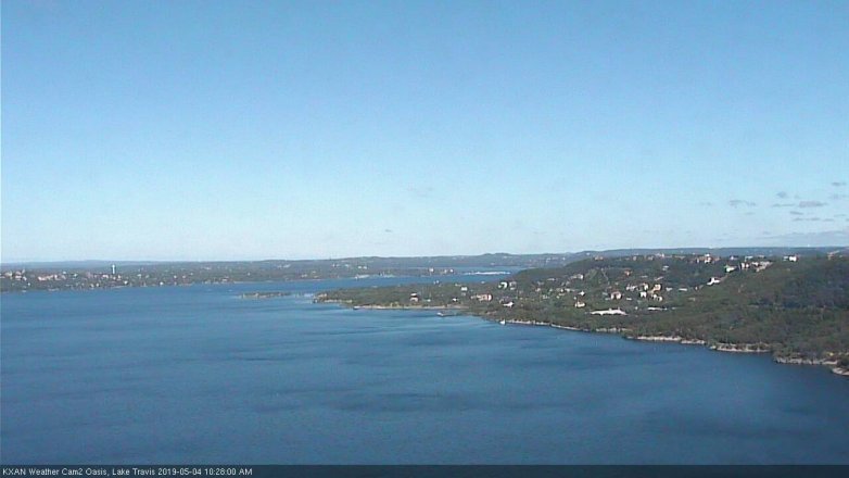 Lake Travis webcam, May 4, 2019 9:30 AM CT