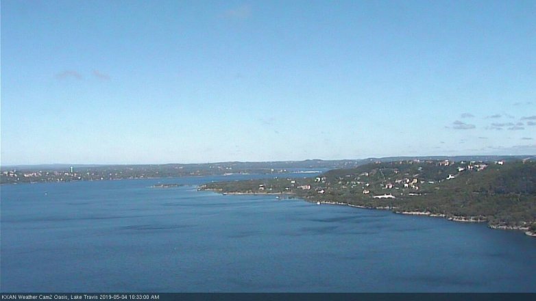 Lake Travis webcam, May 4, 2019 9:35 AM CT