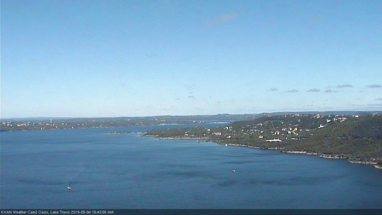 Lake Travis webcam, May 4, 2019 9:45 AM CT
