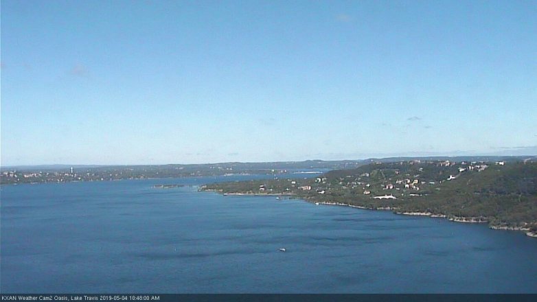 Lake Travis webcam, May 4, 2019 9:50 AM CT