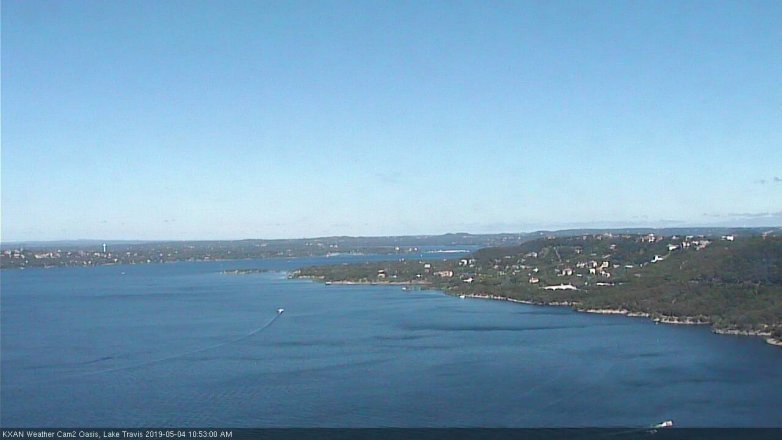 Lake Travis webcam, May 4, 2019 9:55 AM CT