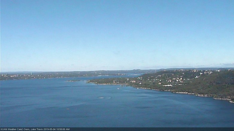 Lake Travis webcam, May 4, 2019 10:00 AM CT