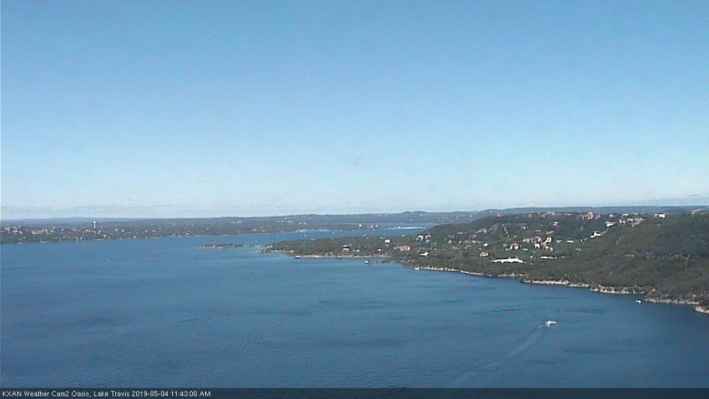 Lake Travis webcam, May 4, 2019 10:45 AM CT