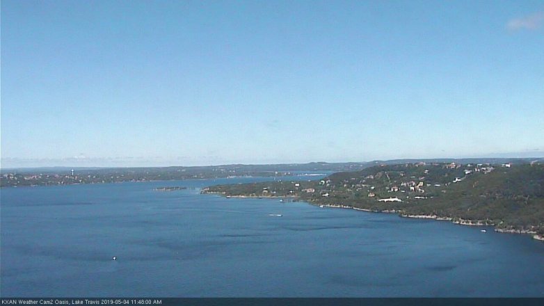 Lake Travis webcam, May 4, 2019 10:50 AM CT