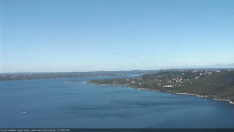 Lake Travis webcam, May 4, 2019 11:15 AM CT