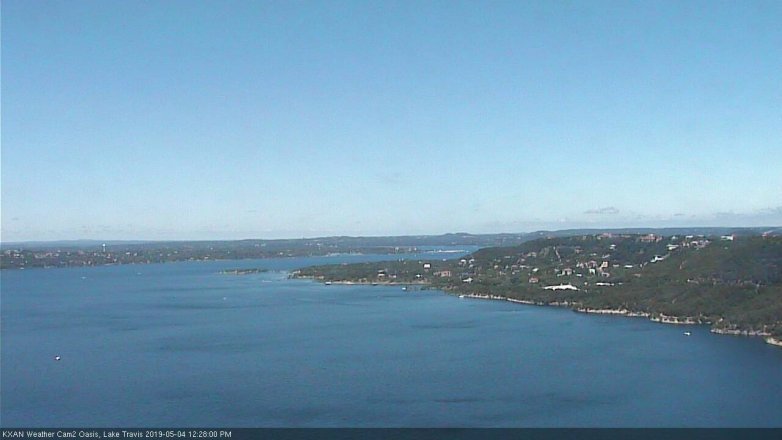 Lake Travis webcam, May 4, 2019 11:30 AM CT