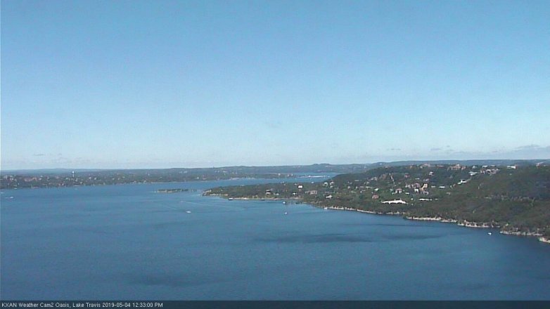 Lake Travis webcam, May 4, 2019 11:35 AM CT