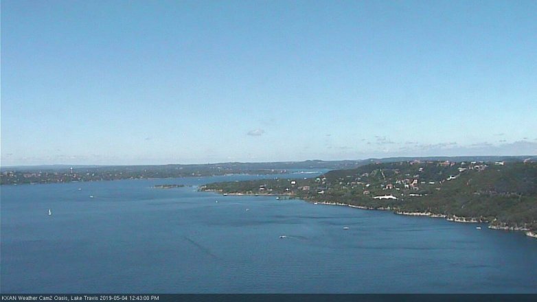 Lake Travis webcam, May 4, 2019 11:45 AM CT