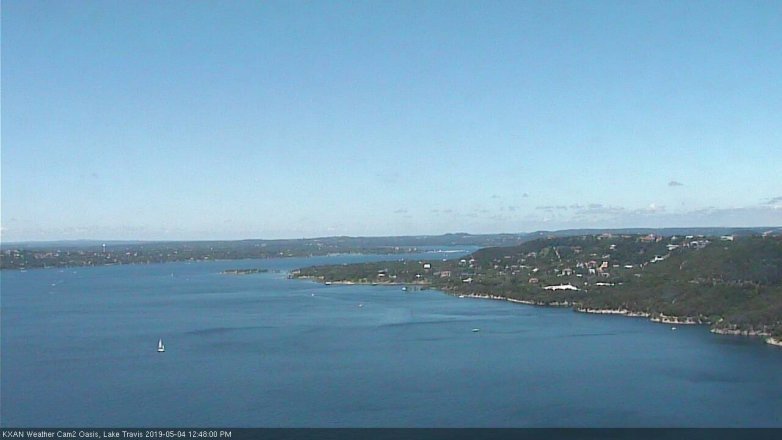 Lake Travis webcam, May 4, 2019 11:50 AM CT