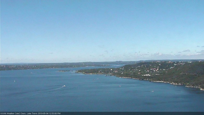 Lake Travis webcam, May 4, 2019 11:55 AM CT