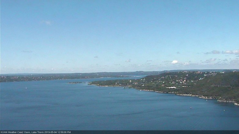 Lake Travis webcam, May 4, 2019 12:00 PM CT