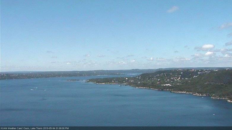 Lake Travis webcam, May 4, 2019 12:10 PM CT
