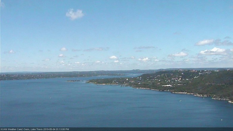 Lake Travis webcam, May 4, 2019 12:15 PM CT