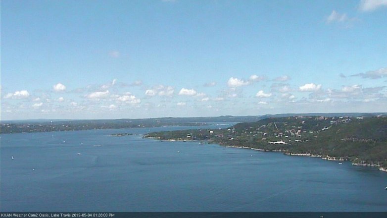 Lake Travis webcam, May 4, 2019 12:30 PM CT