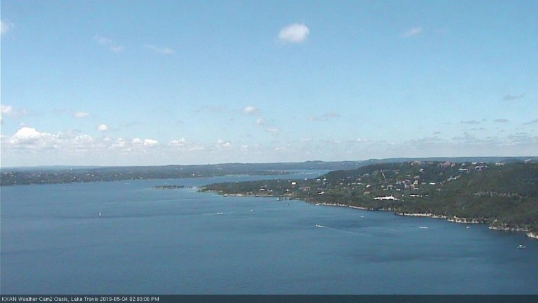 Lake Travis webcam, May 4, 2019 1:05 PM CT