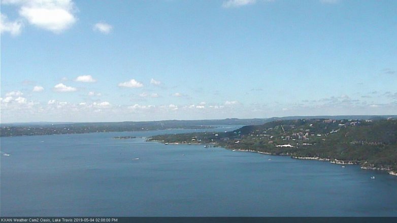 Lake Travis webcam, May 4, 2019 1:10 PM CT