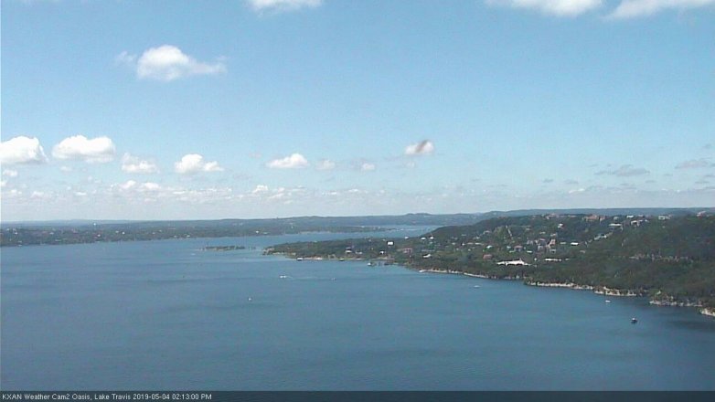 Lake Travis webcam, May 4, 2019 1:15 PM CT
