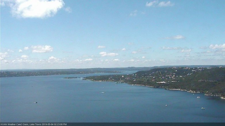 Lake Travis webcam, May 4, 2019 1:25 PM CT