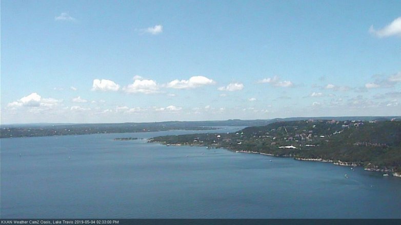 Lake Travis webcam, May 4, 2019 1:35 PM CT