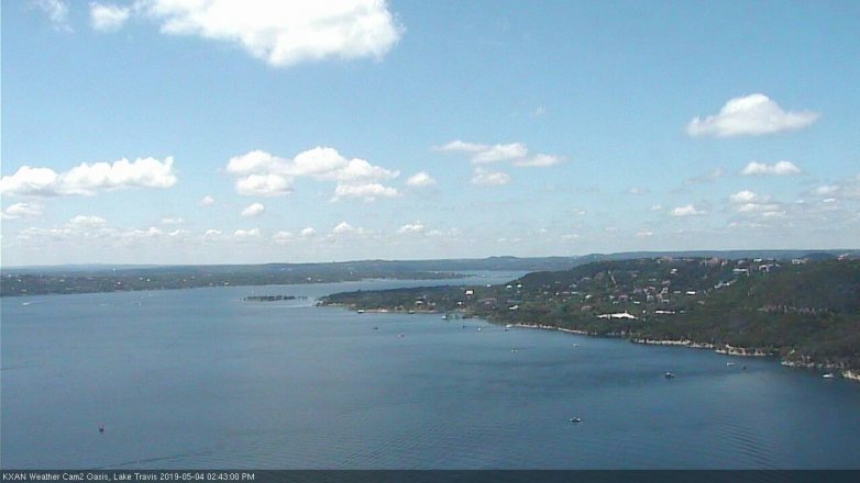 Lake Travis webcam, May 4, 2019 1:45 PM CT