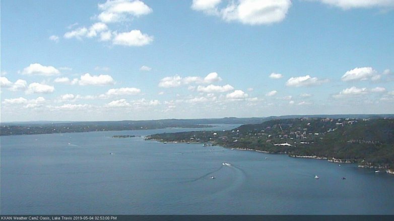 Lake Travis webcam, May 4, 2019 1:55 PM CT