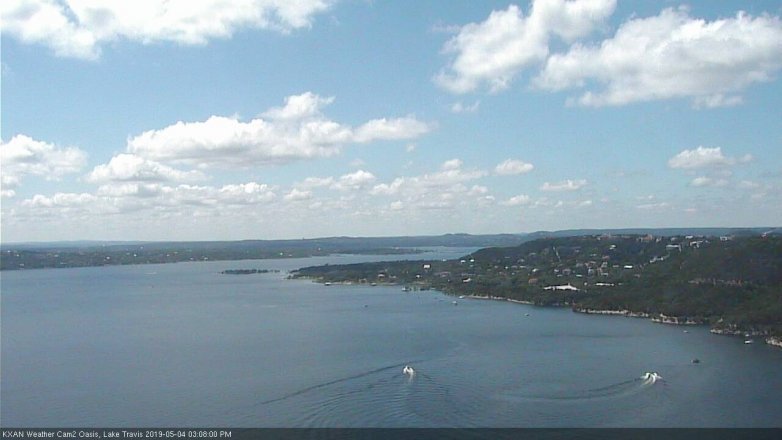 Lake Travis webcam, May 4, 2019 2:10 PM CT