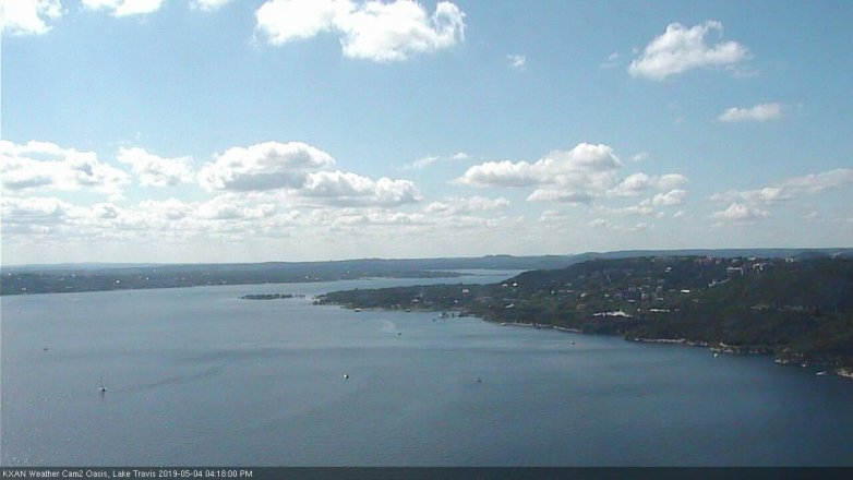 Lake Travis webcam, May 4, 2019 3:20 PM CT