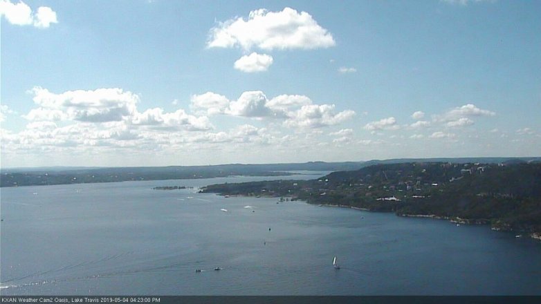 Lake Travis webcam, May 4, 2019 3:25 PM CT