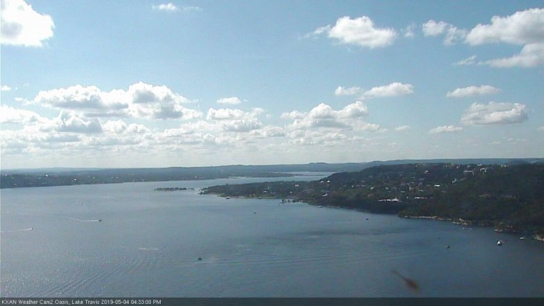Lake Travis webcam, May 4, 2019 3:35 PM CT