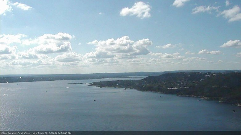 Lake Travis webcam, May 4, 2019 3:55 PM CT