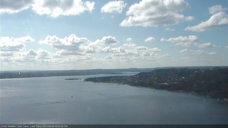 Lake Travis webcam, May 4, 2019 4:05 PM CT