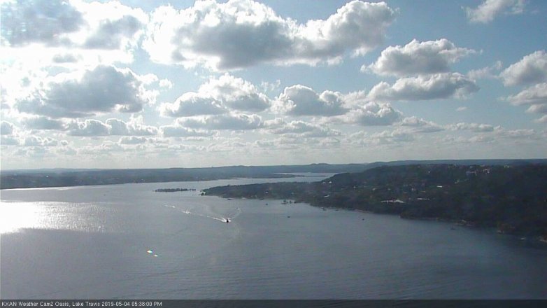 Lake Travis webcam, May 4, 2019 4:40 PM CT