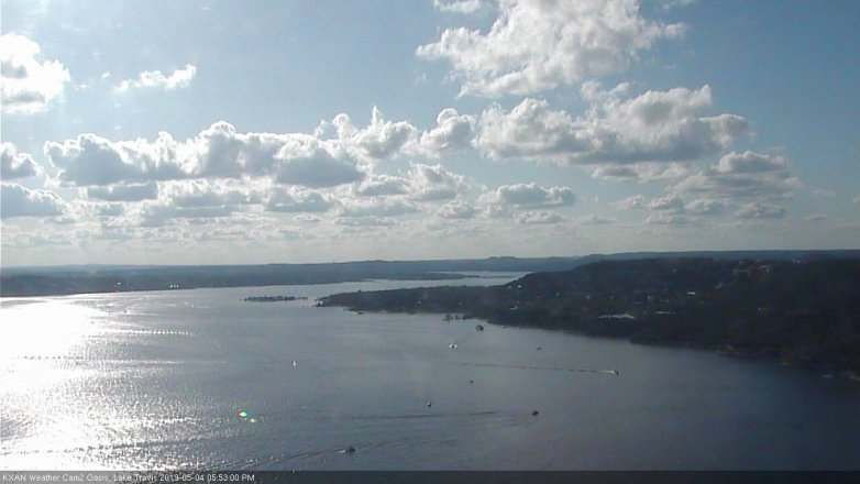Lake Travis webcam, May 4, 2019 4:55 PM CT