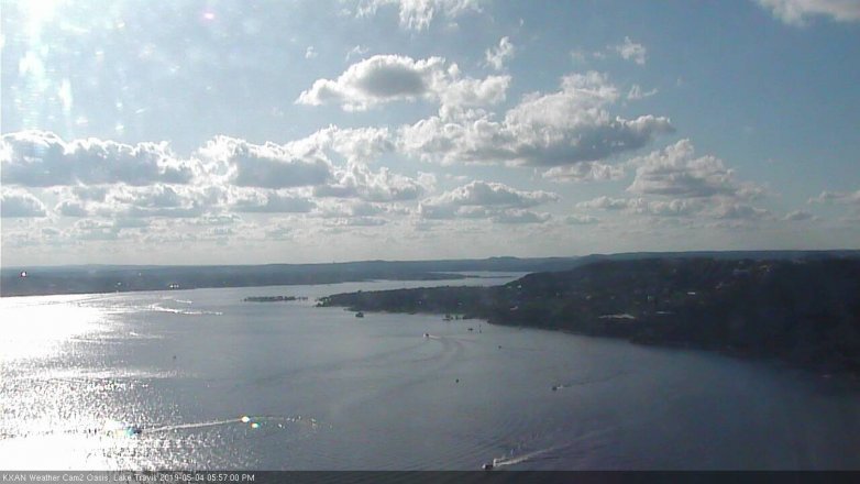 Lake Travis webcam, May 4, 2019 5:00 PM CT
