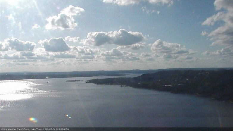 Lake Travis webcam, May 4, 2019 5:05 PM CT