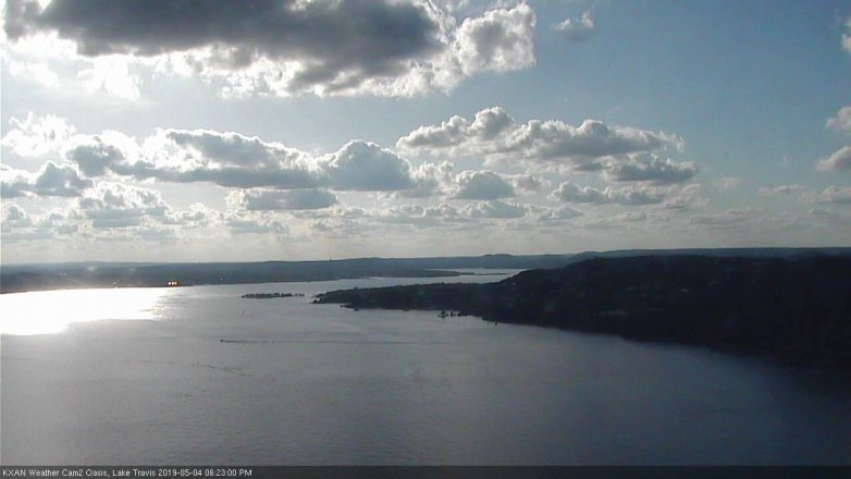 Lake Travis webcam, May 4, 2019 5:25 PM CT