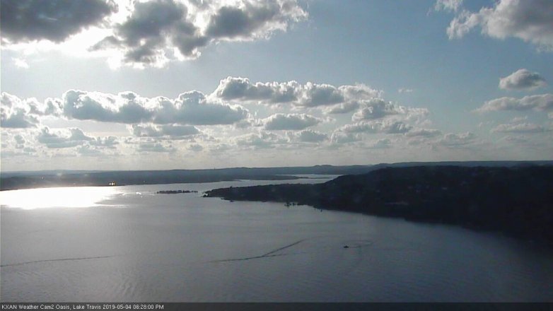 Lake Travis webcam, May 4, 2019 5:30 PM CT
