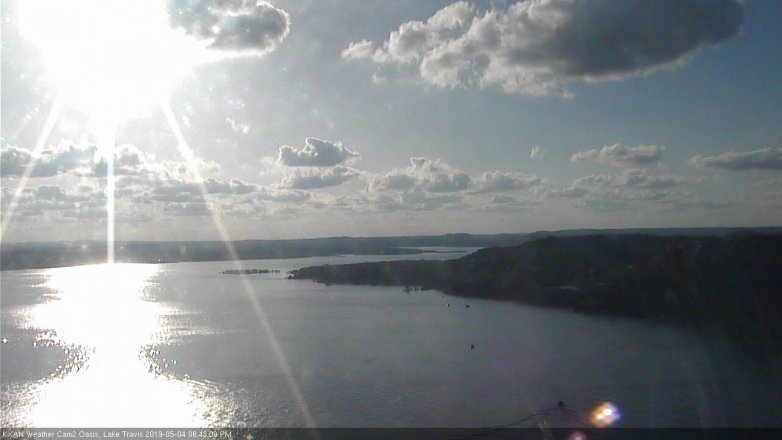 Lake Travis webcam, May 4, 2019 5:45 PM CT