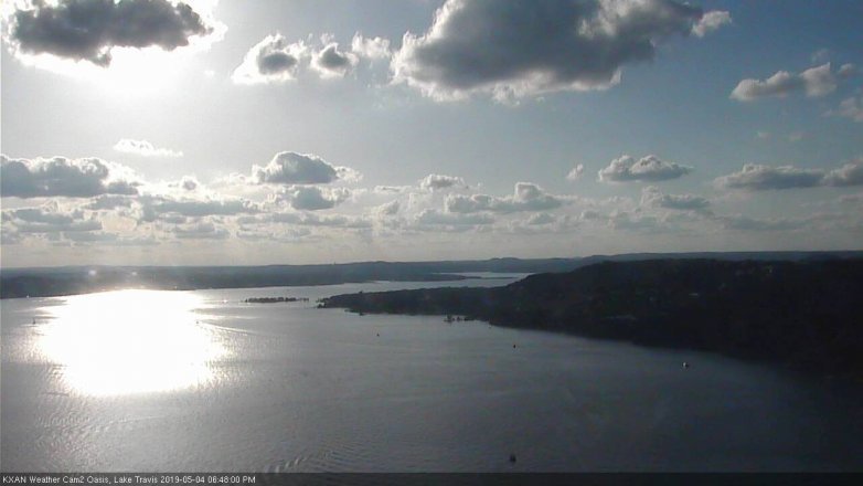 Lake Travis webcam, May 4, 2019 5:50 PM CT