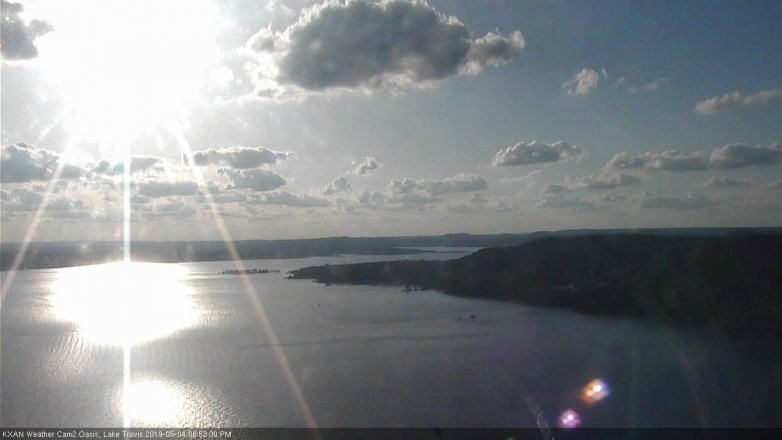 Lake Travis webcam, May 4, 2019 5:55 PM CT
