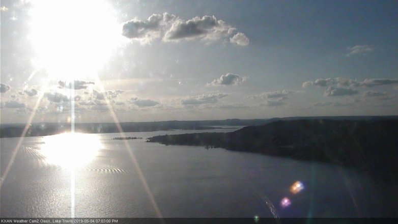 Lake Travis webcam, May 4, 2019 6:05 PM CT