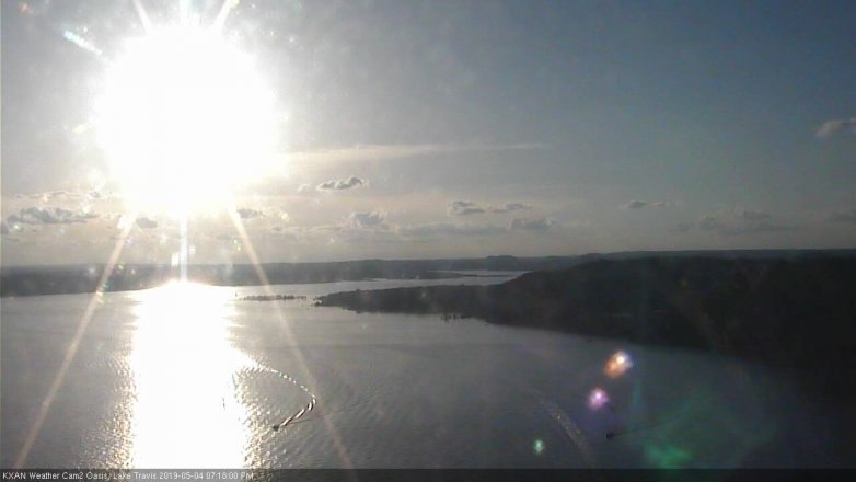 Lake Travis webcam, May 4, 2019 6:20 PM CT