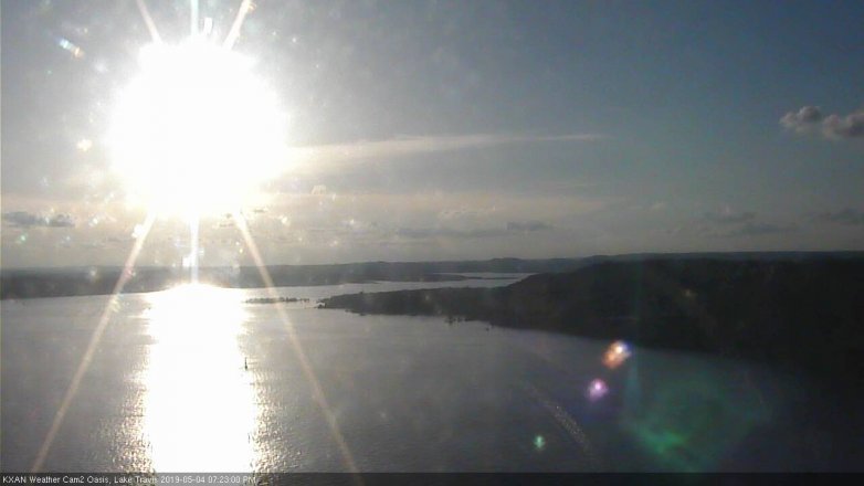 Lake Travis webcam, May 4, 2019 6:25 PM CT