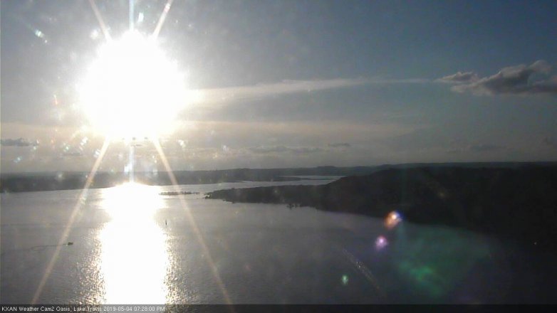 Lake Travis webcam, May 4, 2019 6:30 PM CT