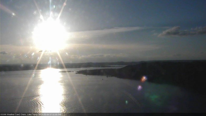 Lake Travis webcam, May 4, 2019 6:35 PM CT