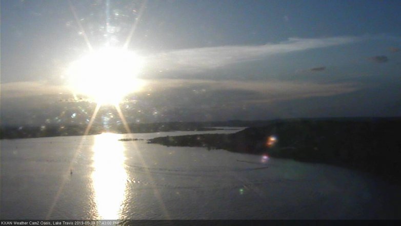 Lake Travis webcam, May 4, 2019 6:45 PM CT