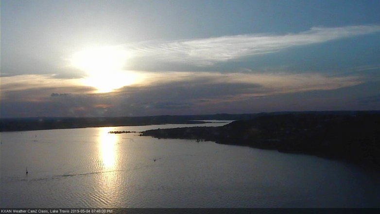 Lake Travis webcam, May 4, 2019 6:50 PM CT