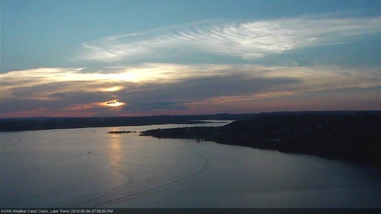 Lake Travis webcam, May 4, 2019 7:00 PM CT