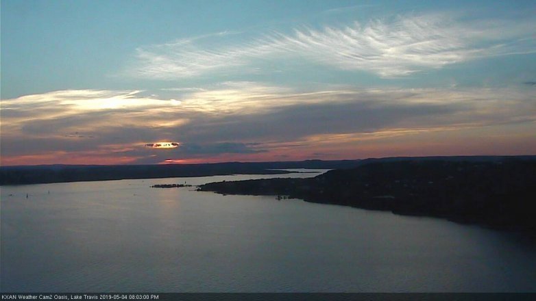 Lake Travis webcam, May 4, 2019 7:05 PM CT