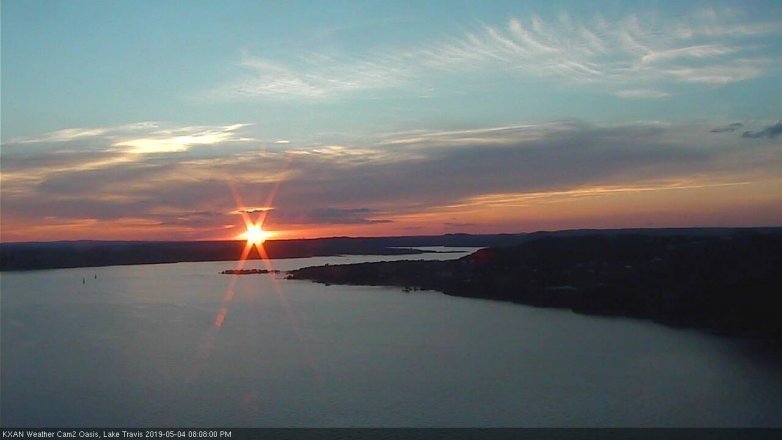 Lake Travis webcam, May 4, 2019 7:10 PM CT